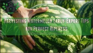 harvesting watermelon early