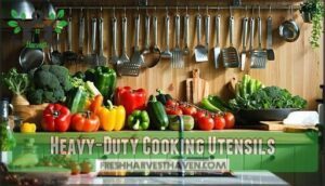heavy-duty cooking utensils
