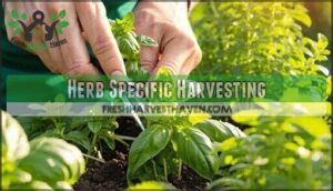 herb specific harvesting