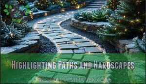 highlighting paths and hardscapes