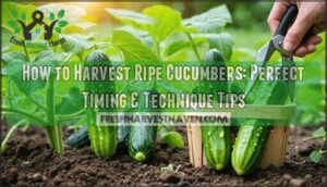 how to harvest ripe cucumbers