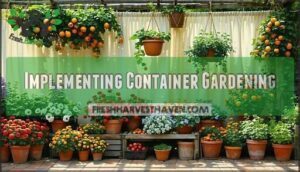 implementing container gardening