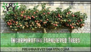 incorporating espaliered trees
