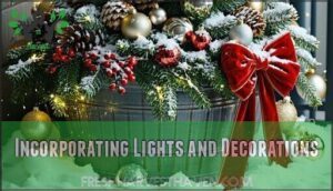 incorporating lights and decorations