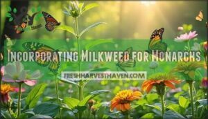 incorporating milkweed for monarchs