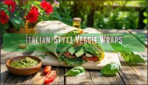 italian-style veggie wraps