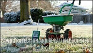 lawn protection and aeration equipment