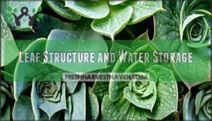 leaf structure and water storage