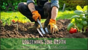 loosening soil depth