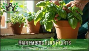 maintaining herb plants