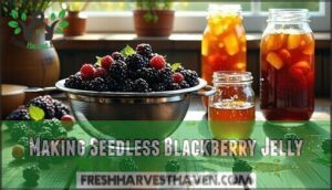 making seedless blackberry jelly