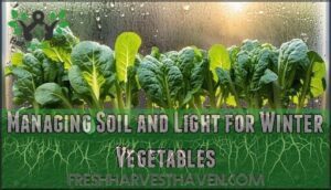 managing soil and light for winter vegetables