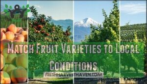 match fruit varieties to local conditions