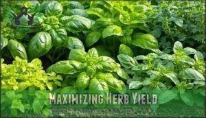 maximizing herb yield