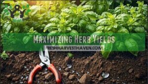 maximizing herb yields