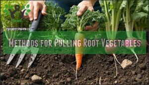 methods for pulling root vegetables