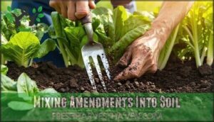 mixing amendments into soil