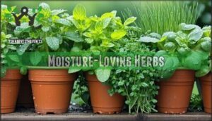 moisture-loving herbs