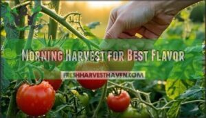 morning harvest for best flavor