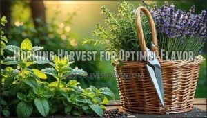 morning harvest for optimal flavor