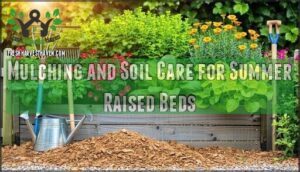 mulching and soil care for summer raised beds