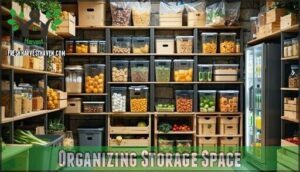 organizing storage space