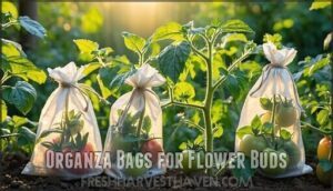 organza bags for flower buds