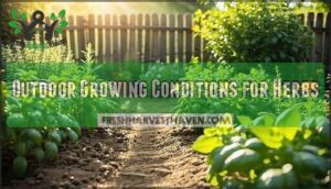 outdoor growing conditions for herbs