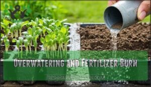 overwatering and fertilizer burn