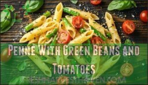 penne with green beans and tomatoes
