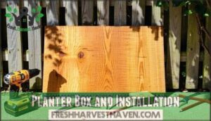 planter box and installation