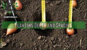 planting depth and spacing