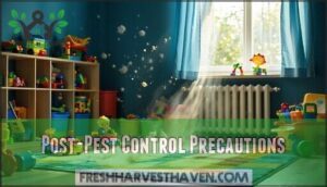 post-pest control precautions