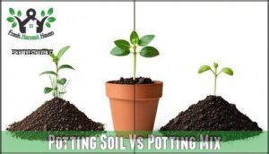 potting soil vs potting mix