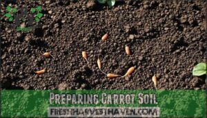 preparing carrot soil