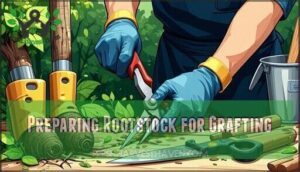 preparing rootstock for grafting