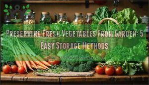 preserving fresh vegetables from garden