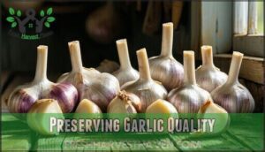 preserving garlic quality