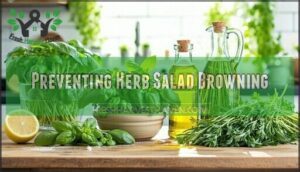 preventing herb salad browning