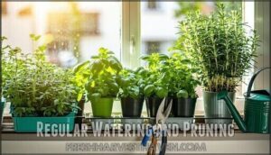 regular watering and pruning