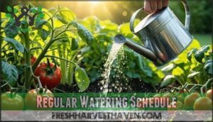 regular watering schedule
