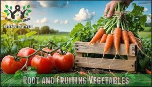 root and fruiting vegetables