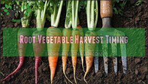 root vegetable harvest timing