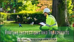 routine inspections and treatments