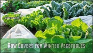row covers for winter vegetables