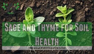 sage and thyme for soil health