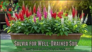 salvia for well-drained soil