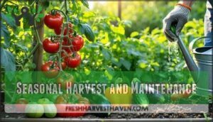 seasonal harvest and maintenance