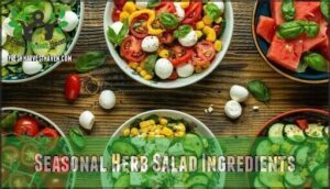 seasonal herb salad ingredients