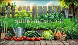 selecting vegetable types
